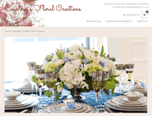 Tablet Screenshot of courtneysfloralcreations.com